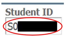 Enter Student ID Number