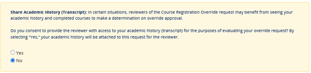 Share Academic History